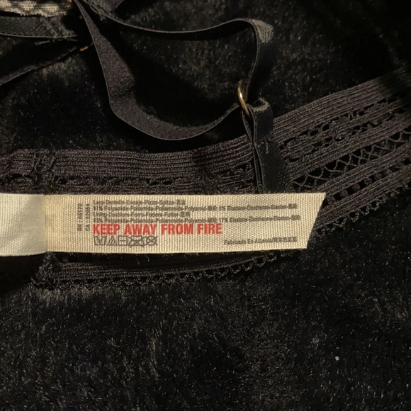 Free people, Alia Bralette, black combo, SZ S, NWT - Picture 9 of 9